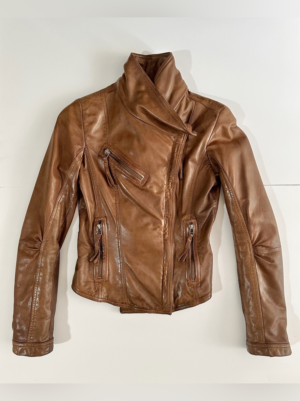 Danier en Cuir - Honey Brown Leather Jacket